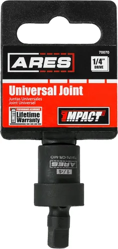 Miniatura 4 de ARES 70070-1/4-inch Drive Impact Universal Joint - Cromo Moly Flexible U-Joint Zócalo Acceso a sujetadores difíciles de alcanzar y cumple
