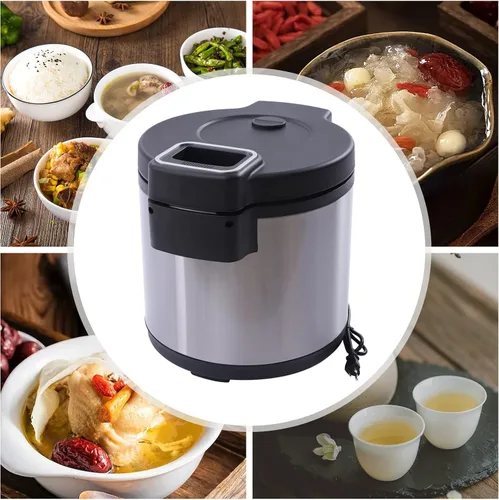 Miniatura 2 de Calentador de arroz de 95 tazas de 19L para restaurante comercial, 110 V, 110 W, calentador eléctrico de alimentos con función cálida, calentador