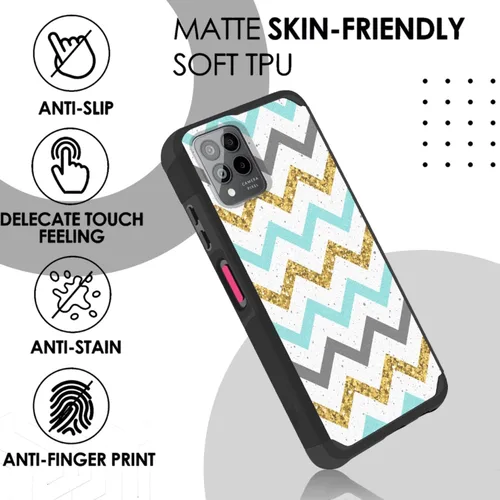 Miniatura 6 de TJS Compatible con T-Mobile Revvl 6X Pro 5G y Revvl 6 Pro 5G - Funda resistente de doble capa a prueba de golpes (compatible con montaje magnético)