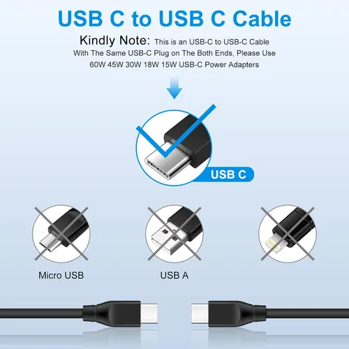 Miniatura 5 de Cable de carga C de 9 pies para Samsung S25 Cable de carga rápida para Galaxy A16 A15 A14 5G A54 A24 A53 A13 5G A23 A34 A03S S24 S23 S22 S21 S20 S10