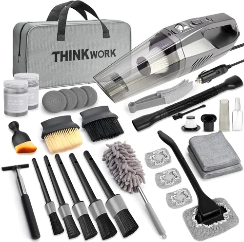 Miniatura 11 de THINKWORK Aspiradora de Coche de 20V y Inflador de Aire, Aspiradora de Mano Inalámbrica de Alta Potencia de Doble Función con 18000pa de Potencia