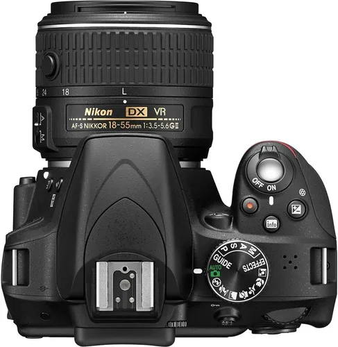 Miniatura 8 de Nikon D3300 24.2 MP CMOS Digital SLR con lente de zoom Auto enfoque S DX Nikkor 18-55mm f/3.5-5.6G VR II (Negro)
