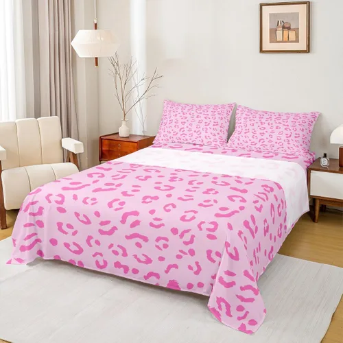 Miniatura 33 de Juego de sábanas abstractas de piel de guepardo, tamaño individual, decoración de lujo para habitación de niños, niñas y mujeres, juego de ropa