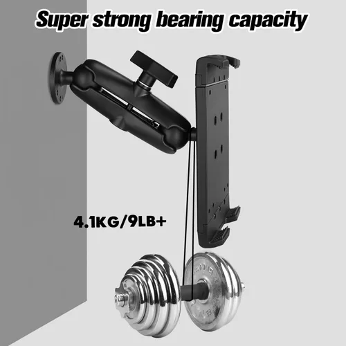 Miniatura 5 de Soporte de tableta de aluminio resistente a prueba de golpes para camión, base de taladro de bola de 1.5 pulgadas para automóvil, compatible