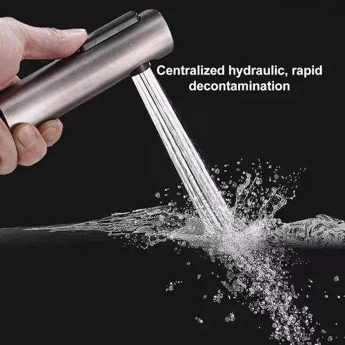 Miniatura 5 de Pulverizador de bidé de mano para inodoro, accesorio de rociador de acero inoxidable para lavado femenino y doble interruptor, accesorio de bidé