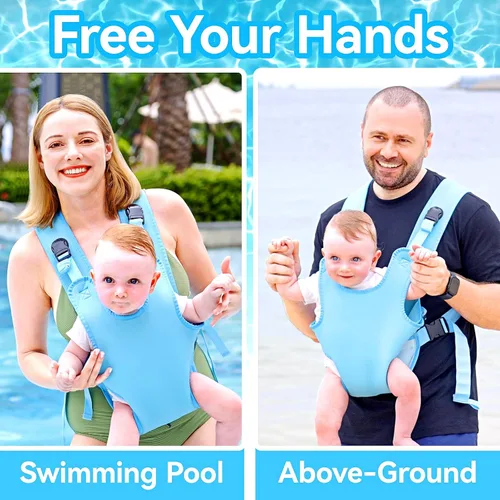 Miniatura 2 de Portabebés, cabestrillo ajustable de doble uso para bebés, soporte portabebés de pecho con mochila con cordón para recién nacidos a niños pequeños
