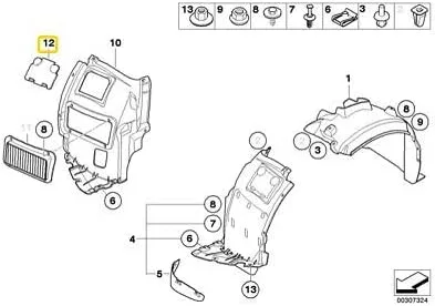 Miniatura 4 de BMW 51-71-7-143-850 Tapa derecha
