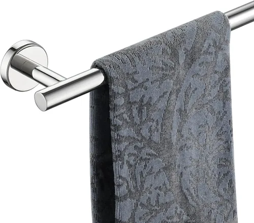 Miniatura 18 de JQK Barra de Toalla de Baño, 33 Pulgadas de Acero Inoxidable 304 Grueso de 0.8mm Soporte de Toalla Individual para Baño, Soporte de Toalla