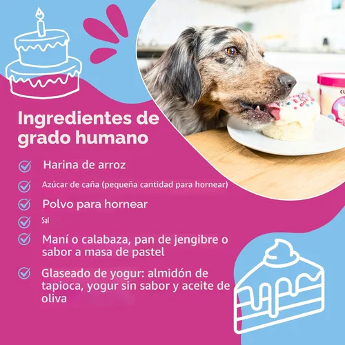 Miniatura 2 de Cuppy Cake - Pastel de cumpleaños para perro en microondas en una taza, listo en 2 minutos, solo tienes que añadir agua y microondas, todo natural