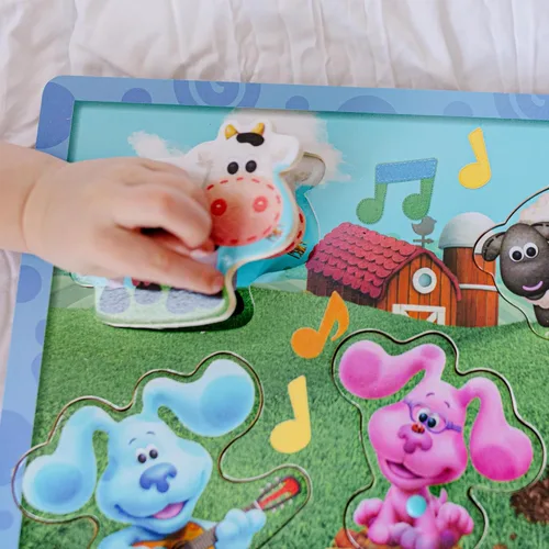 Miniatura 7 de Melissa & Doug Blue's Clues & You! Rompecabezas de madera con sonido - Granja musical (6 piezas)
