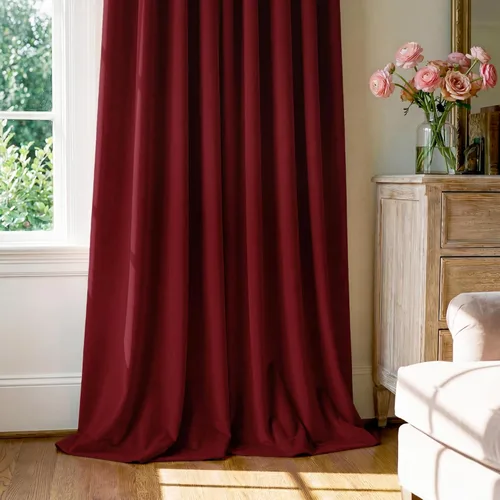 Miniatura 179 de StangH Cortinas de Terciopelo Verde Esmeralda de 96 Pulgadas - Cortinas Opacas de Terciopelo de Lujo Súper Suaves, Elegante Cobertura de Ventana