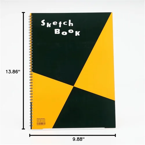 Miniatura 9 de Maruman ZUAN Cuaderno de bocetos de 13.86 x 9.88 pulgadas (B4), sin rayas, 24 páginas (S120)