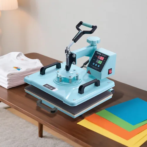 Miniatura 8 de Prensa de calor VEVOR, 12 x 15 pulgadas, máquina de transferencia de calor 5 en 1 con prensa para tarros de 30 oz, presión de camiseta con giro