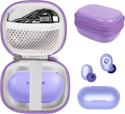 Miniatura 7 de Funda para auriculares Raycon Everyday (edición 2024), auriculares intrauditivos, auriculares Raycon Fitness (negro)
