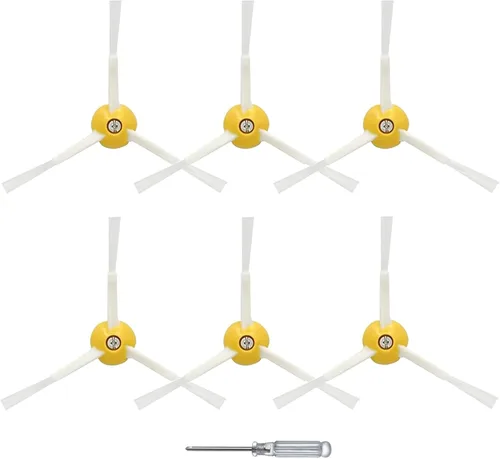 Paquete de 6 repuestos de cepillo lateral para iRobot Roomba 500/600/700/800/900, compatible con 560, 595, 614, 650, 665, 671, 675, 690, 694, 761,