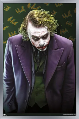 Miniatura 15 de Trends International DC Comics - Póster de pared The Joker - The Dark Knight, 22.375 x 34 pulgadas, versión enmarcada en negro Versión con marco