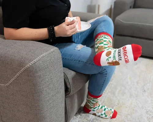 Miniatura 6 de IRISGOD Divertidos calcetines de Navidad para hombres y mujeres, regalos de Navidad novedosos y locos para la familia
