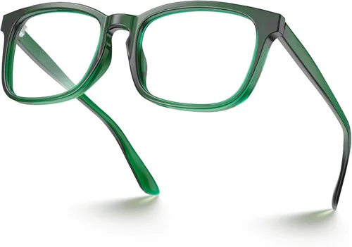 Miniatura 24 de VISOONE - Lentes cuadrados con bloqueo de luz azul y antireflejante para computadora, videojuegos; para mujeres y hombres MONTANA Transparente+azul
