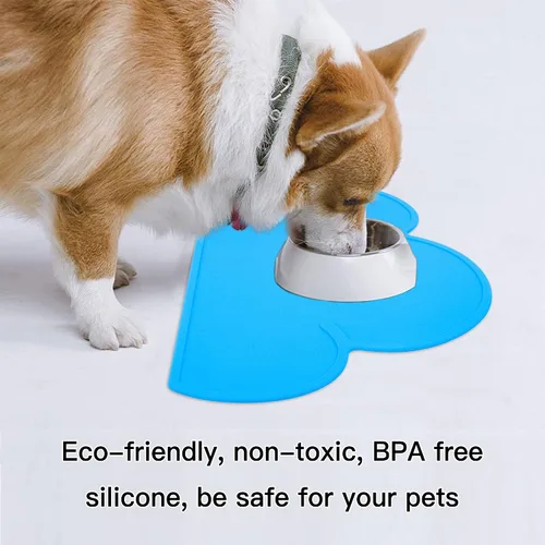 Miniatura 5 de DesignSter Tapete de alimentación para mascotas – Tapete de alimentación para perros y gatos, almohadilla de silicona de nube de grado superior