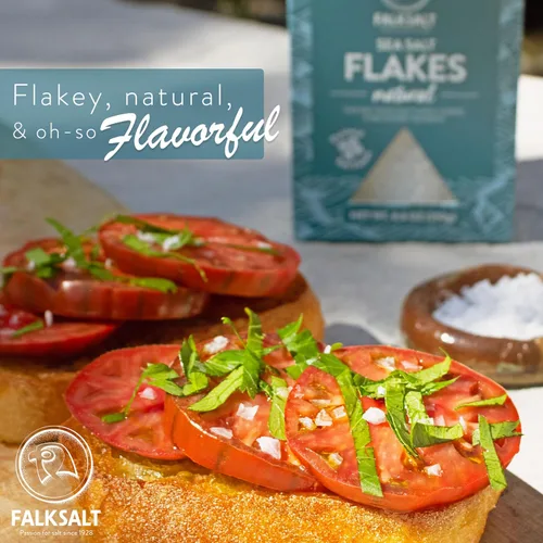 Miniatura 5 de FALKSALT Copos de sal marina naturales orgánicas de 2.47 onzas Certificado sin OMG, Kosher y Halal Copos de sal marina de acabado gourmet 5