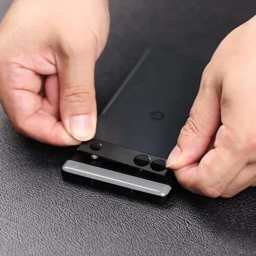 Miniatura 4 de Ibywind Protector de pantalla para Google Pixel 6a 5G 6.1", con protector de lente de cámara de metal, sin burbujas, fácil de instalar