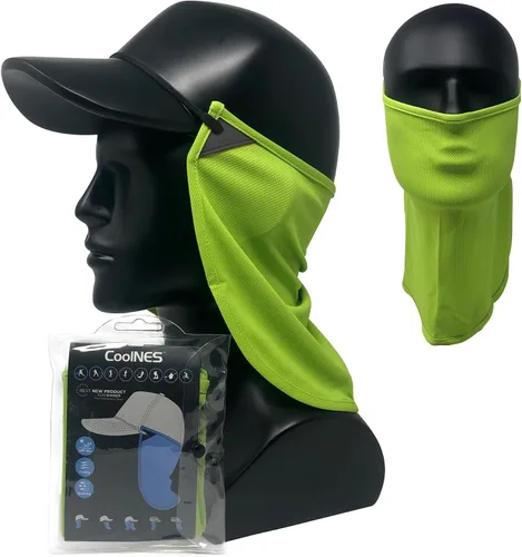 Miniatura 13 de CoolNES - Protección ajustable para cuello contra rayos ultravioletas, ajustable, multifuncional, 2 en 1, cubrebocas para pesca al aire libre, unisex