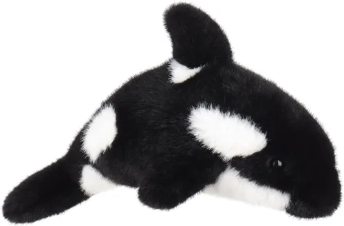 Apricot Lamb Animales de peluche de orca asesina para niños, suaves y lindos juguetes de peluche para bebés niñas y niños, ballena asesina esponjosa