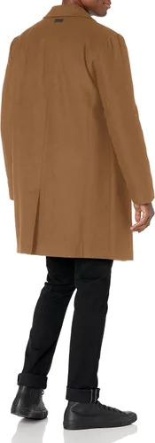 Miniatura 2 de DKNY Abrigo con cuello de muesca de mezcla de lana para hombre