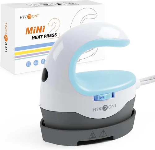 Miniatura 12 de HTVRONT Prensa de Calor Mini Máquina de Prensa de Calor, Pequeña Prensa de Calor Portátil, Máquina de Prensa de Plancha para Camisetas, Gorras