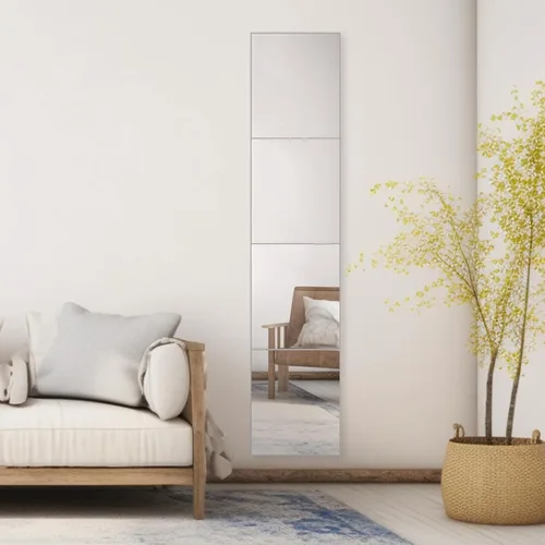 Miniatura 9 de Dulles Glass - Espejos de pared, azulejos de espejo de pared de vidrio de 12 x 10 pulgadas (4 unidades), espejo grande de cuerpo completo