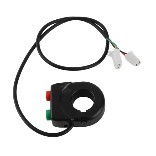 Miniatura 4 de 2 en 1 Faros delanteros de motocicleta Interruptor de encendido/apagado de bocina, interruptores de botón de control de agarre para motocicleta