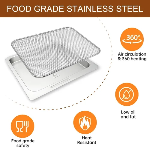Miniatura 4 de Accesorios para freidora de aire Chefman Multifuncional Digital Air Freidora, 17 ajustes preestablecidos de pantalla táctil Fry XL 10L 10 cuartos