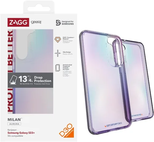 Miniatura 19 de ZAGG Gear4 Santa Cruz Samsung Galaxy S23 Series - Funda para teléfono, protección contra caídas D30 de hasta 13 pies / 13.1 ft, funda transparente