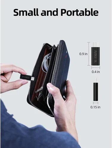 Miniatura 7 de ARKTEK Adaptador micro USB a USB C, tipo C hembra a microUSB macho convertidor para sincronización de datos OTG (negro, micro USB a tipo C)