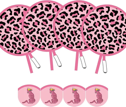 Miniatura 18 de 4 abanicos de mano plegables de pintura floral rosa, ventiladores compactos para mujeres, ventilador de mano plegable para conciertos, viajes