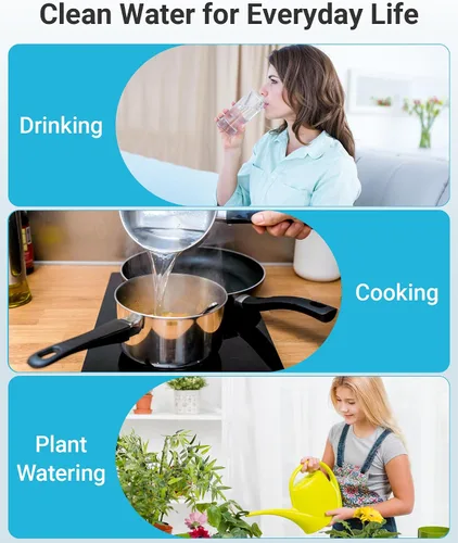 Miniatura 7 de AQUA CREST Filtro de agua certificado NSF/ANSI 42 y 372, repuesto para sistema de filtro de agua por gravedad Berkey®, elementos de purificación