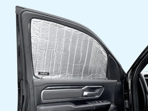 Miniatura 4 de YelloPro - Parasol para ventana lateral para asiento delantero (juego de 2) ajuste personalizado para Dodge RAM 1500 2019 2020 2021 2022 2023 2024