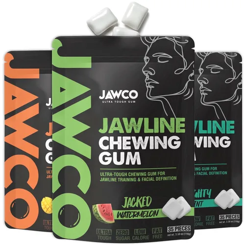 Miniatura 32 de JAWCKO Chicle Ultra-Resistente para Mandíbula Obtén una Mandíbula Más Fuerte y Cuadrada Chicle Duro de Entrenamiento para Mandíbula Fuerza 15X