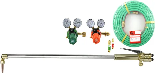 Miniatura 11 de SÜA Antorcha de corte recto resistente de 36 pulgadas, cabezal de 90°, compatible con ST900FC + punta de corte (propano)