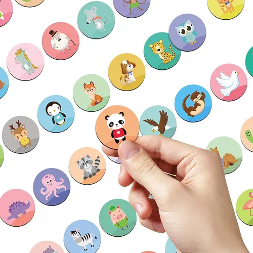 Miniatura 5 de 54 imanes de animales para refrigerador, imanes decorativos para nevera, casilleros, cocina, superficies de hierro, oficina, pizarras blancas