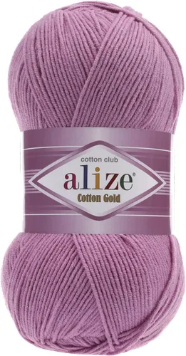 Miniatura 45 de 55% algodón 45% acrílico Alize Cotton Gold Yarn 1 madeja/bola 3.53 oz 360 yardas (1-crema)
