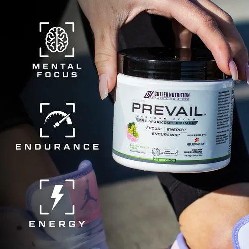 Miniatura 3 de Prevail Polvo de Pre Entrenamiento con Nootrópicos: Pre Entrenamiento para Hombres y Mujeres, Suplemento de Energía y Enfoque de Vanguardia con L
