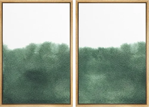 Miniatura 10 de SIGNWIN Lienzo enmarcado para pared, ilustraciones abstractas texturizadas en tonos beige terrosos, arte moderno, decorativo, contemporáneo