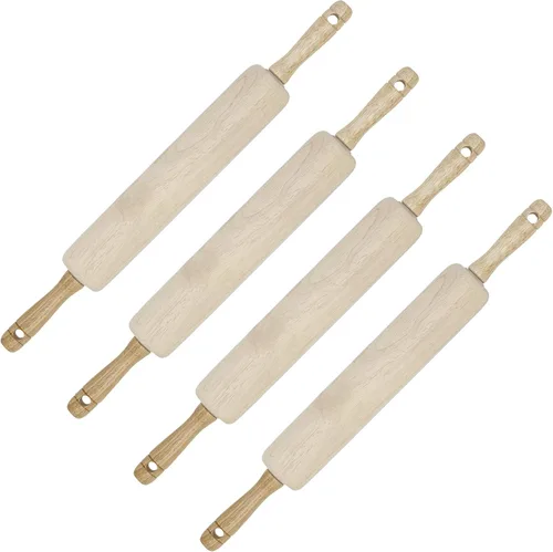 GoodCook Rodillo de madera clásico con rodamientos de rodillo fácil (paquete de 6)