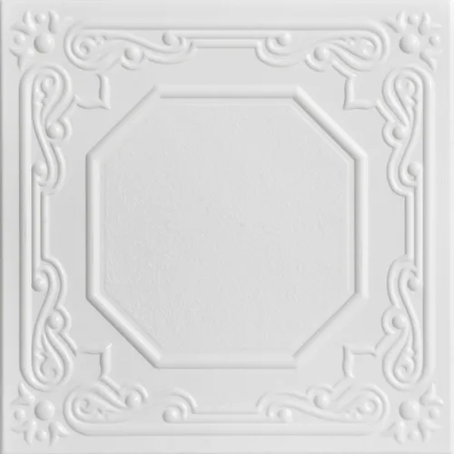 Miniatura 7 de À LA MAISON CEILINGS R32C Topkapi Palace - Azulejo de techo de espuma (21.6 pies cuadrados/caja), paquete de 8 garza blanca