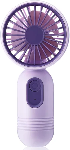 Miniatura 16 de Rossesay Miniventilador portátil a granel, lindo ventilador de mano ligero, pequeño ventilador personal de mano y pestañas de 3 velocidades