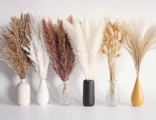 Miniatura 7 de Bannifll 125 PCS Ramo de Hierba de Pampa Seca, Decoración de Mesa Boho, Flores Secas Cola de Conejo, Pampas Marrones, Hierba de Pampa Blanca