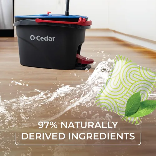 Miniatura 6 de O-Cedar RinseClean Mopa giratoria de microfibra y sistema de limpieza de suelos con cubo con Citrus Pac (Paquete de variedad)