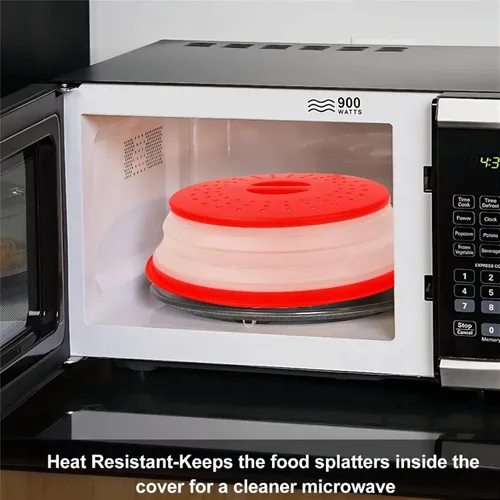 Miniatura 4 de Cubierta contra salpicaduras de microondas para alimentos, protector contra salpicaduras de cocina Micowave, tapa a prueba de platos, apta