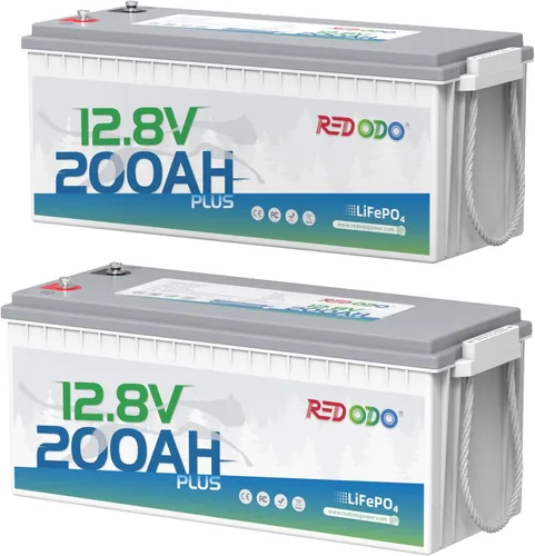 Miniatura 28 de Redodo Paquete de 4 baterías LiFePO4 de 12 V 100 Ah, baterías de ciclo profundo con BMS de 100 A, baterías del grupo 31 para 10 años de vida útil